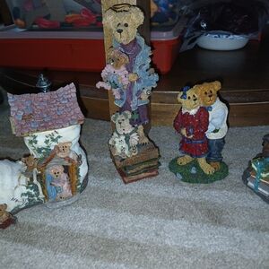 Charming Bear Figurine Set - Multicolor